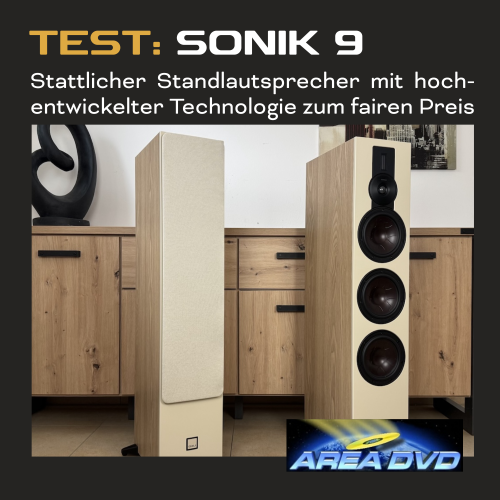 TEST ARENA DVD: DALI SONIK 9 - stattlicher Standlautsprecher mit hochentwickelter Technoloige für 2.398 EURO Paarpreis