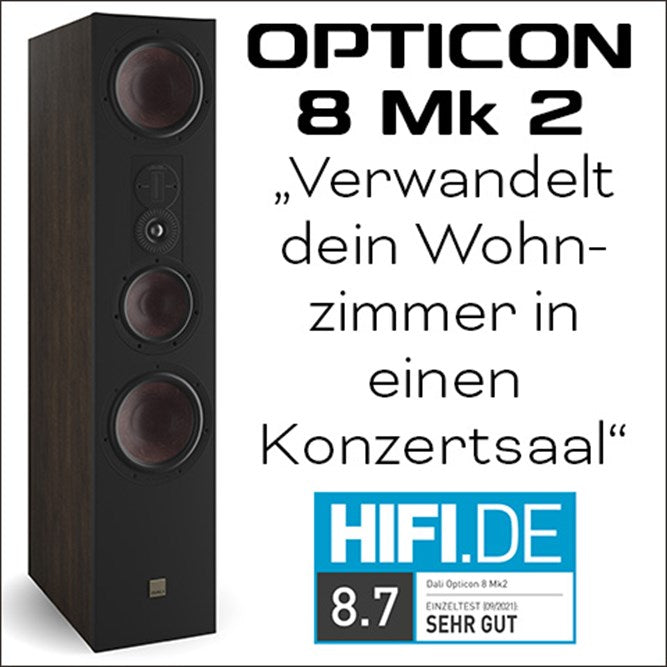 OPTICON 8 MK2: Supertest bei hifi.de