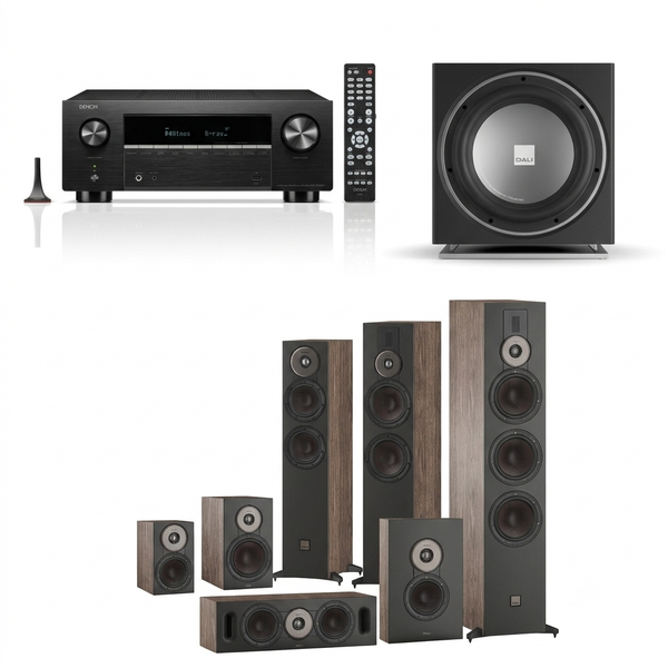 Heimkinoanlage 5.1: DENON AVC-X3900H +DALI SONK 7 + DALI SONIK 3 + DALI SONIK CINEMA +DALI SUB E-12 F