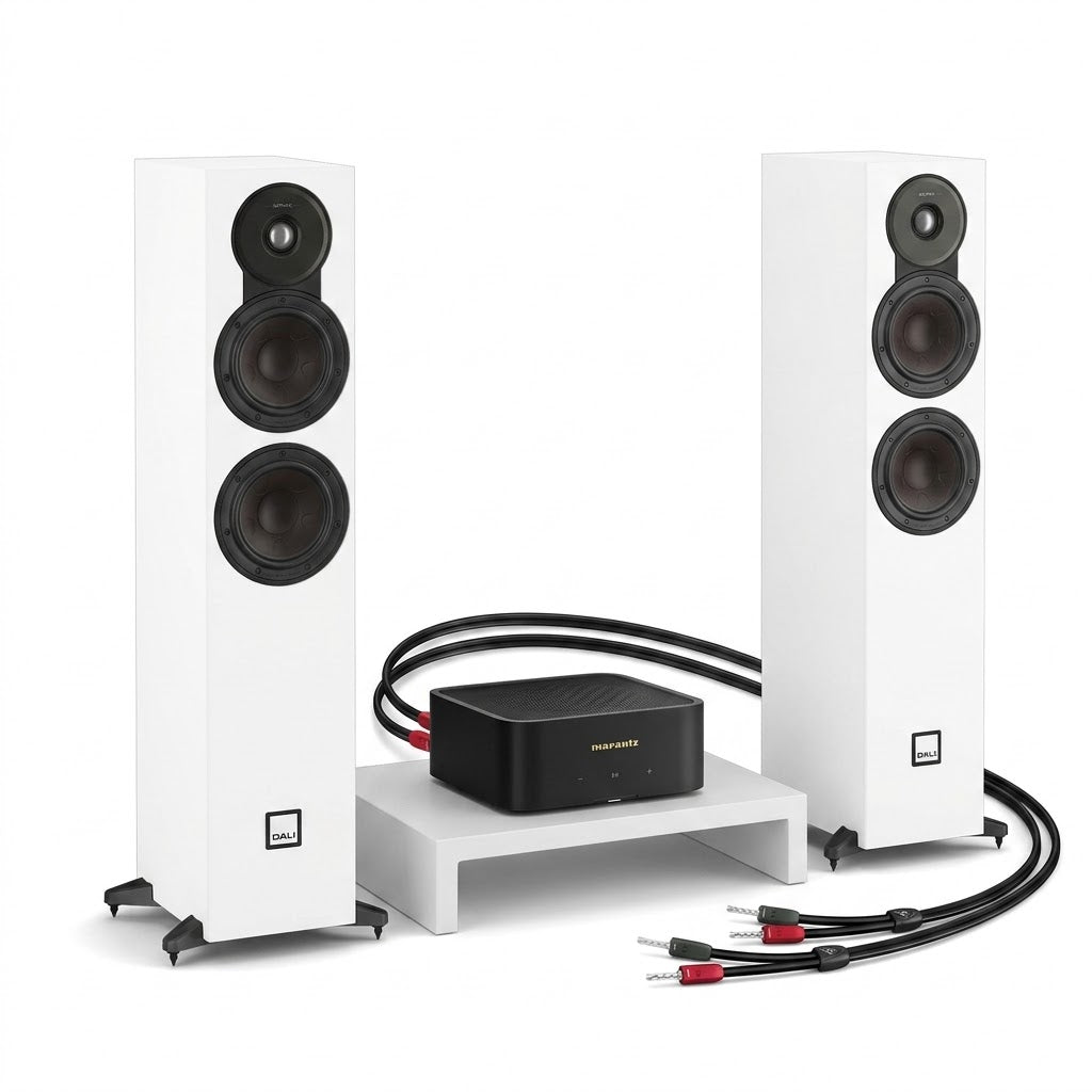 STEREOANLAGE (2.0): DALI Sonik 5 + Marantz MODEL M1 + AudioQuest Rocket 11