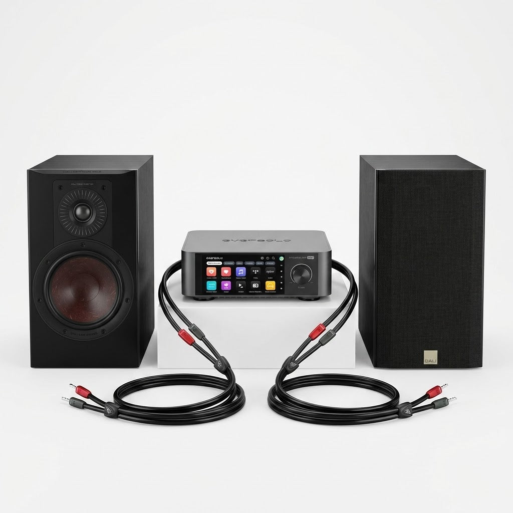 STEREOANLAGE (2.0): DALI OPTICON 2 MK2 + Eversolo Play + AudioQuest Rocket 11