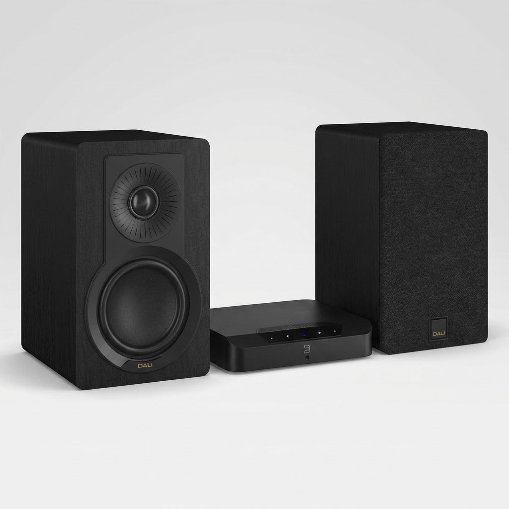 STEREOANLAGE (2.0): DALI KUPID + BLUESOUND POWERNODE EDGE