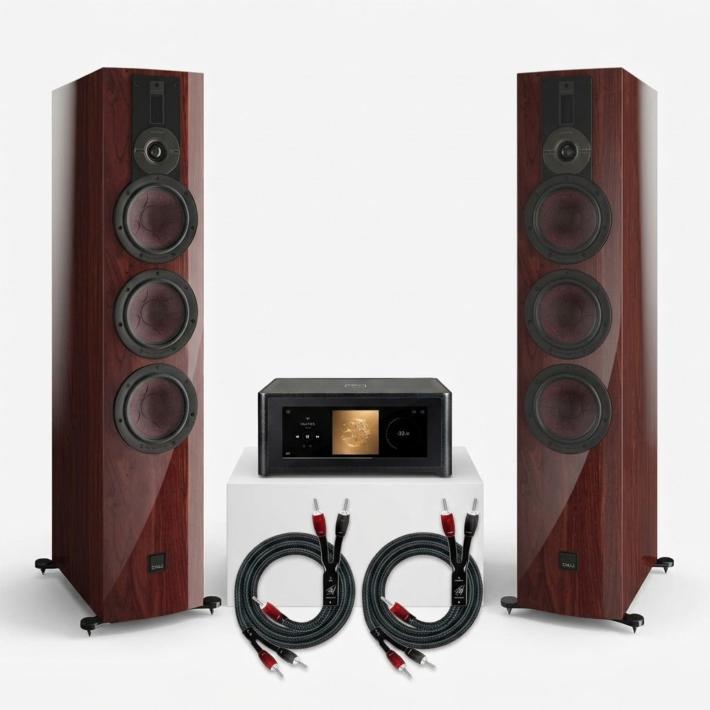 STEREOANLAGE (2.0): DALI RUBIKORE 8 + NAD M10 V3 + AudioQuest Rocket 88