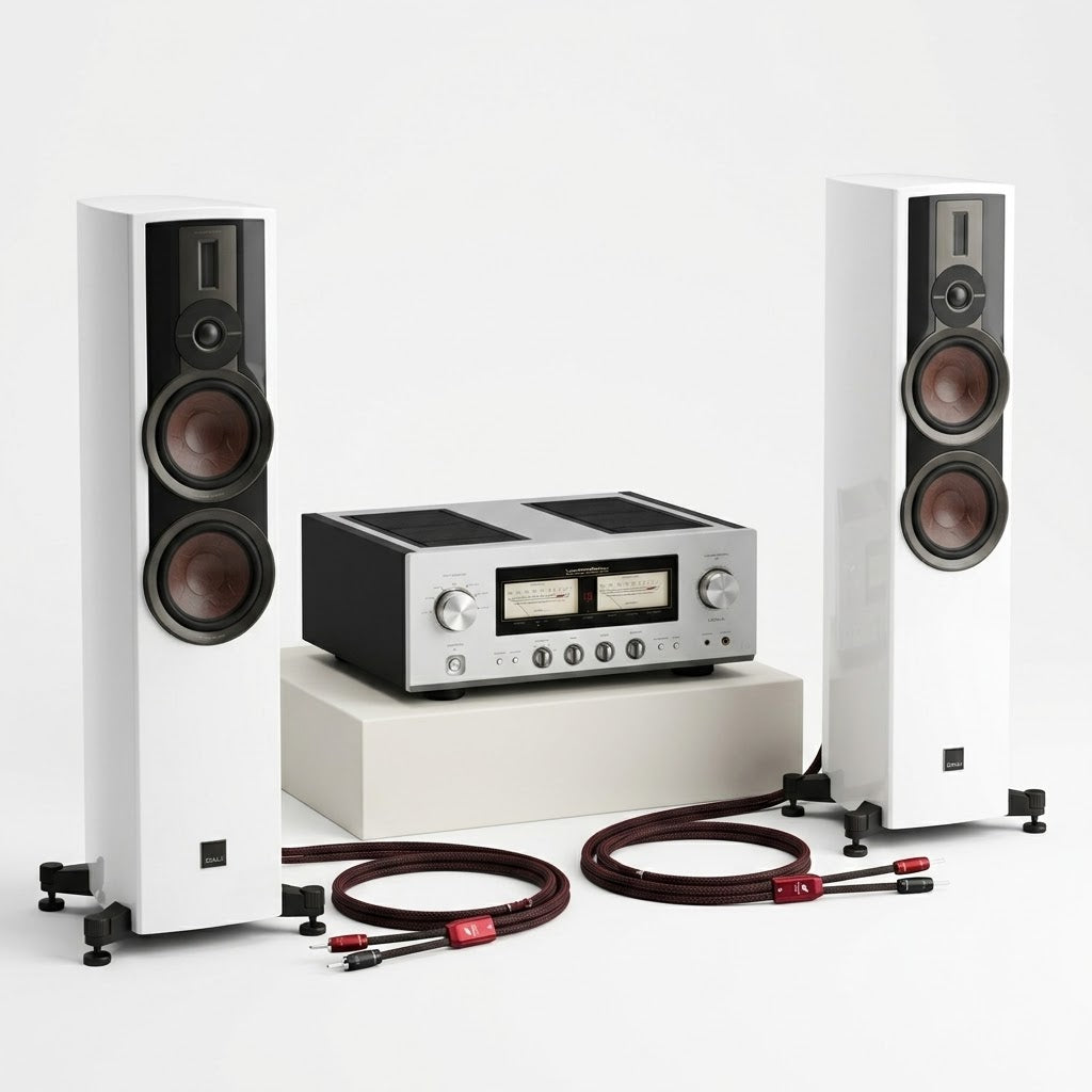 STEREOANLAGE (2.0): DALI Epikore 7 + Luxman L-507Z + AudioQuest William Tell ZERO