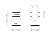 VIABLUE ROCKET CABLE LIFTER / 4 Stück