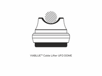 VIABLUE UFO DOME CABLE LIFTER / 4 Stück
