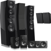 Heimkinoanlage 5.1: MARANTZ  CINEMA 40 + SVS ULTRA EVOLUTION TOWER + SVS ULTRA EVOLUTION BOOKSHELF + SVS ULTRA EVOLUTION CENTER + SVS PB-3000 R|EVOLUTION